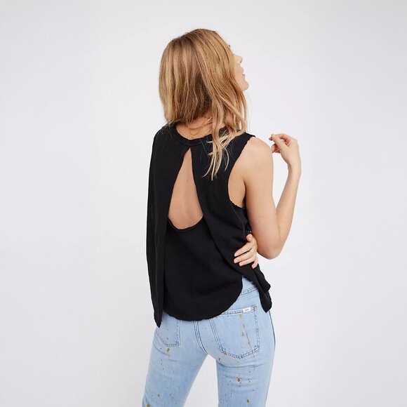 Free People Planet Me Tee in Black - sz Large - Picture 3 of 3